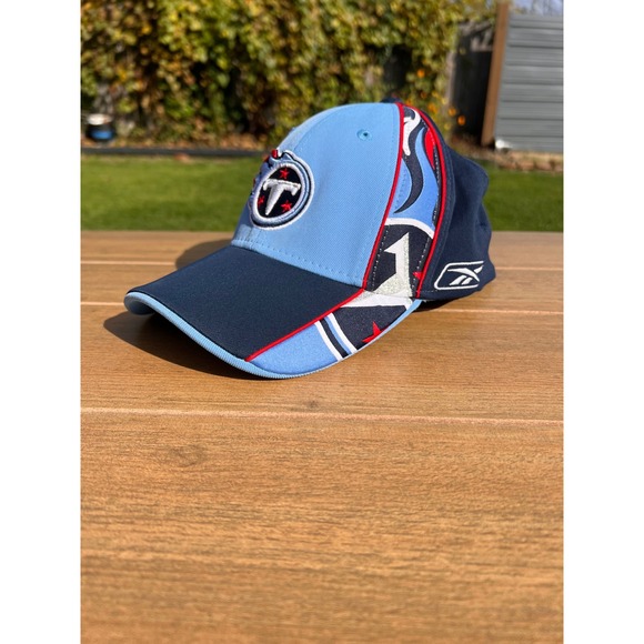 Tennessee Titans NFL Reebok Cap Hat OSFA Blue White Red "T" Logo - Picture 8 of 9